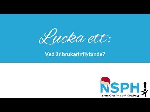 NSPH Västra Götaland och Göteborgs adventskalender 2022: lucka 1
