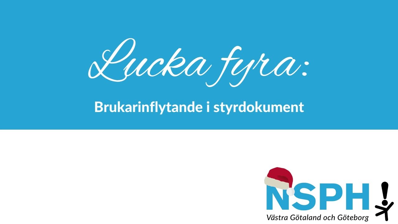 NSPH Västra Götaland och Göteborgs adventskalender 2022: lucka 4